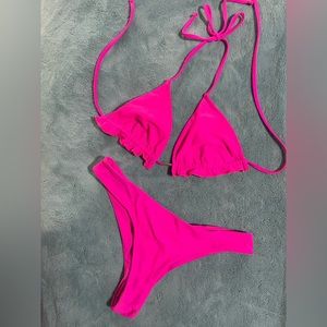 Hot pink bikini set